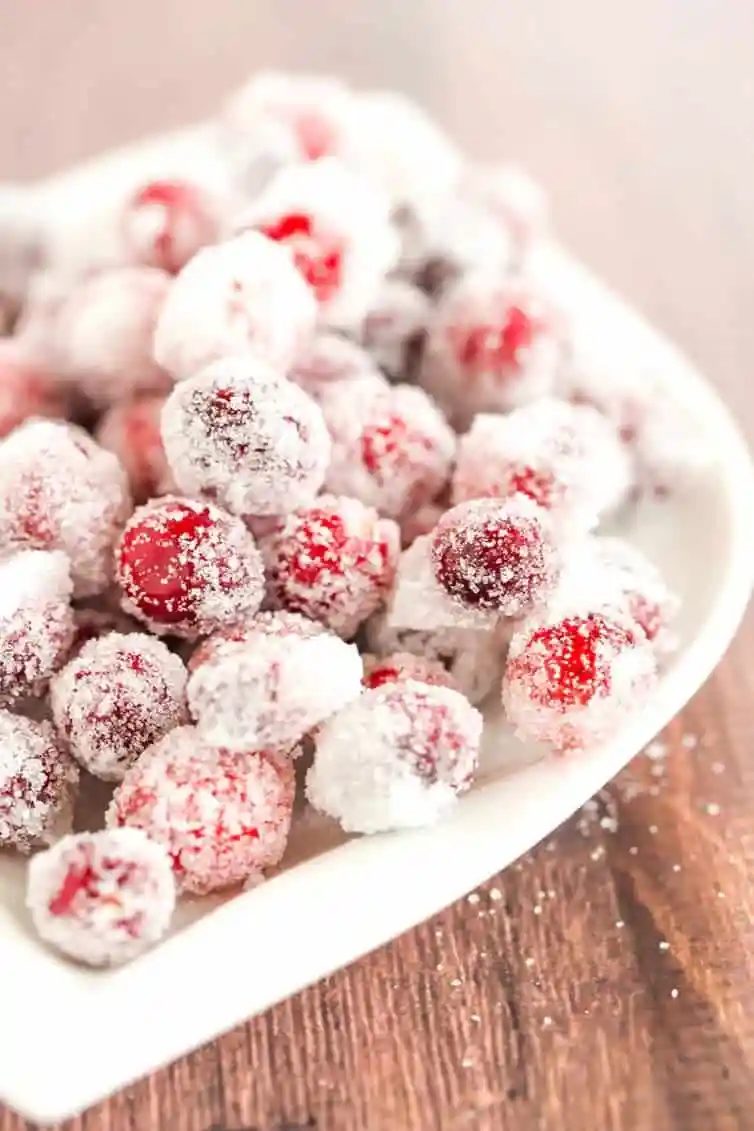 A straightforward recipe for sugared cranberries - a beautiful, sparkly garnish for your holiday desserts and cocktails! |