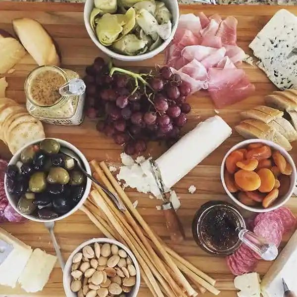 Our absolutely epic cheese plate! |