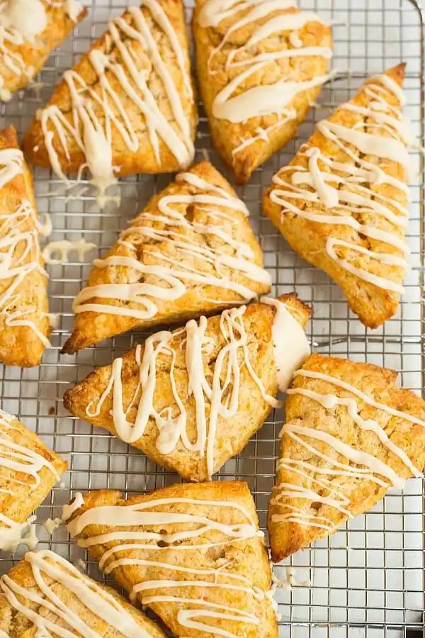 Sweet Potato Scones, served with Maple Cream Glaze