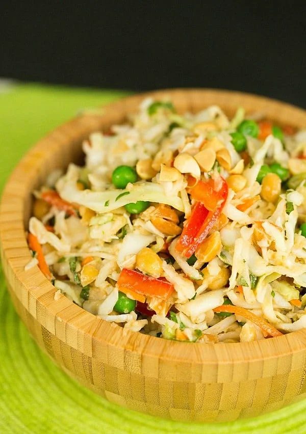 Thai Peanut Cabbage Slaw