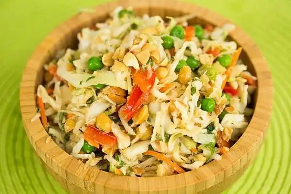 Thai Peanut Cabbage Slaw