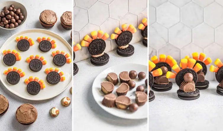 Thanksgiving Turkey Cupcakes