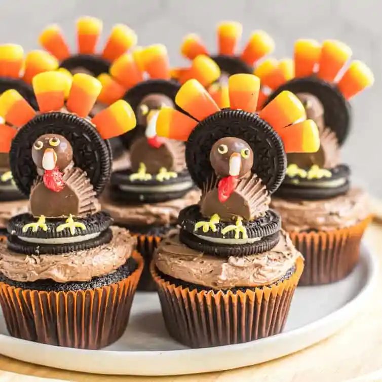 Thanksgiving Turkey Cupcakes