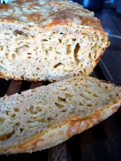 Three Cheese Beer Bread