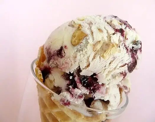 Toasted Almond and Candied Cherry Ice Cream