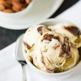 Toasted Almond Fudge Ripple Ice Cream