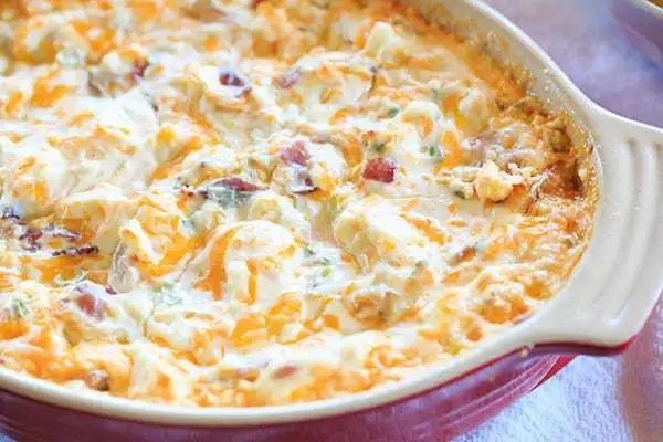 Warm and Cheesy Bacon Dip