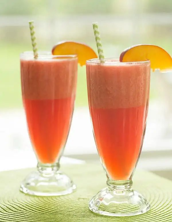 Watermelon-Peach Slushies