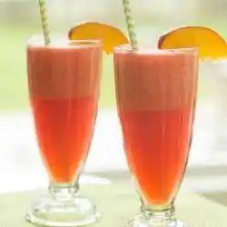 Watermelon-Peach Slushies