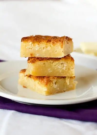 White Chocolate-Coconut Brownies