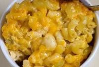 Golden Baked Triple Cheese Mac and Cheese