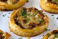 Sweet Onion Mushroom Gruyere Mini Tarts
