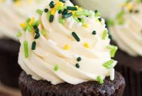 Signature Guinness Whiskey and Irish Cream Cupcakes