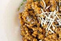 Earthy Mushroom Barley Risotto