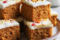 Moist Pumpkin Bars with Zesty Cream Cheese Frosting