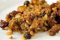 Festive Fig Cranberry and Sausage Stuffing