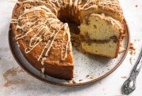 Rich Sour Cream Streusel Cake