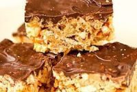 Peanut Butter Pretzel Krispie Dream Bars