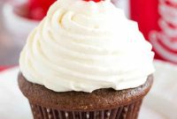 Bubbly Cherry Coke Float Cupcakes