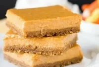 Harvest Maple Pumpkin Cheesecake Squares