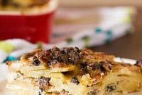 Creamy Smoky Bacon Mushroom Potato Bake