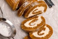 Warm Spiced Pumpkin Roll with Velvety Cream Cheese