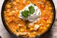 Creamy Chipotle Chicken and Roasted Corn Chowder
