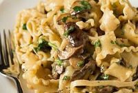 Velvety Fontina Mushroom Pasta