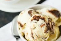 Roasted Almond Fudge Swirl Ice Cream