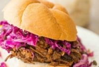 Sticky Honey Balsamic Pulled Pork with Cool Asian Slaw