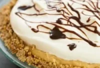 Salty-Sweet Chocolate Peanut Butter Banana Bliss Pie with Pretzel Crust