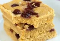 Comforting Peanut Butter and Jelly Cookie Bars