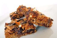 Sweet and Salty Chocolate Pretzel Cookie Bars