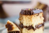 Homemade Golden Yellow Cake with Velvety Chocolate Frosting