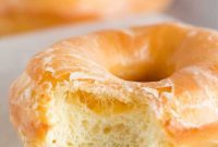 Krispy Kreme Inspired Homemade Glazed Doughnuts