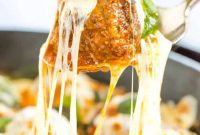 Skillet Cheesy Meatball Parmesan