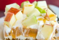 No-Bake Caramel Apple Ginger Snap Delight