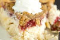 Ruby Cranberry Cheesecake Streusel Pie