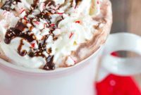 Candy Cane Bark Hot Chocolate