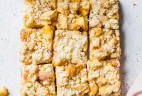 Golden Peach Crumble Squares