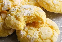 Zesty Lemon Crinkle Cookies
