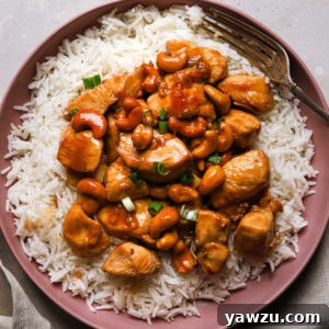 Cashew Chicken dish in a square image thumbnail.