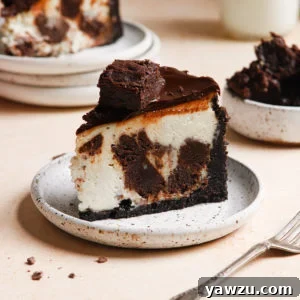 Small square image of the Brownie Mosaic Cheesecake