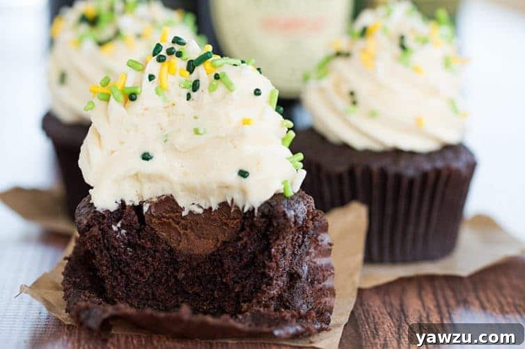 These Irish Car Bomb Cupcakes, with Guinness, Jameson, and Baileys, are a true trifecta of boozy Irish flavors and perfect for any celebration.