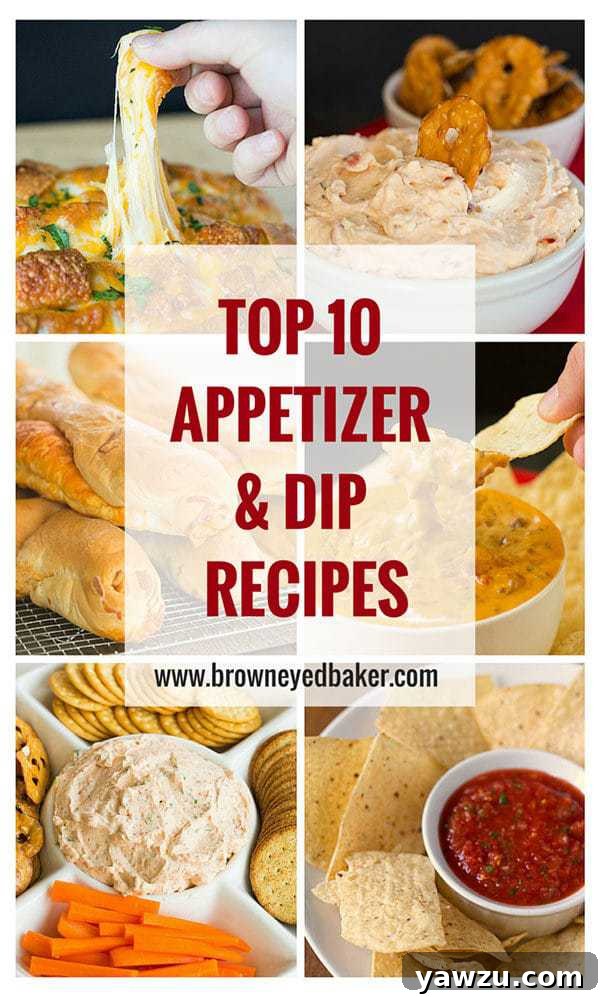 top-10-appetizers-dips-recipes for parties and gatherings