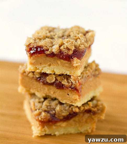 Nostalgic Peanut Butter and Jelly Pie Bars