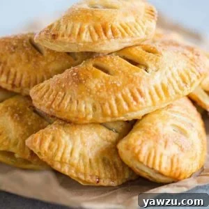 Apple Hand Pies - A super flaky pastry crust filled with cooked apples!
