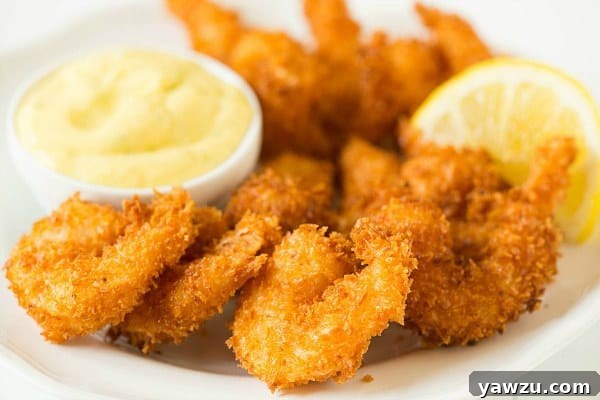 Crispy Coconut Shrimp with a sweet and tangy Mango Dipping Sauce