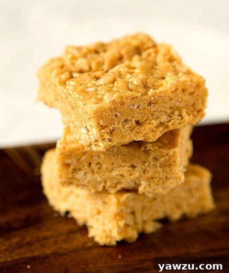 Delicious White Chocolate Peanut Butter Rice Krispies Treats