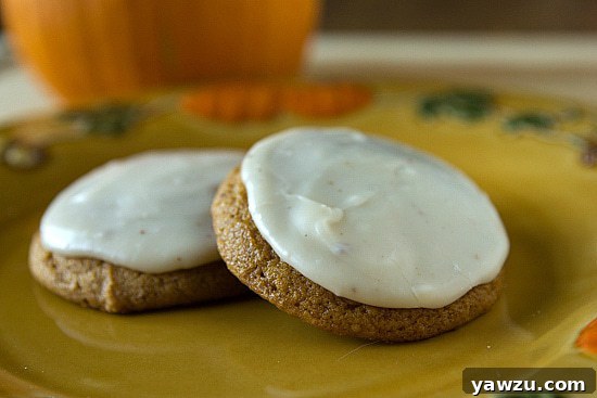 Pumpkin Cookies on a cooling rack